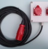 Verdeler 16A5p - 2x16A5p met 2,5m snoer