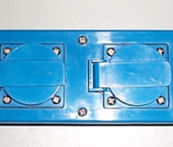Tafelstopcontact los 3V IP44 blauw