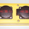 Tafelstopcontact IP44 3V Geel/zwart