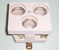 Zekeringhouder 3 voudig DII tbv DIN rail