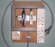 Schakelbord 4 voudig + kachel