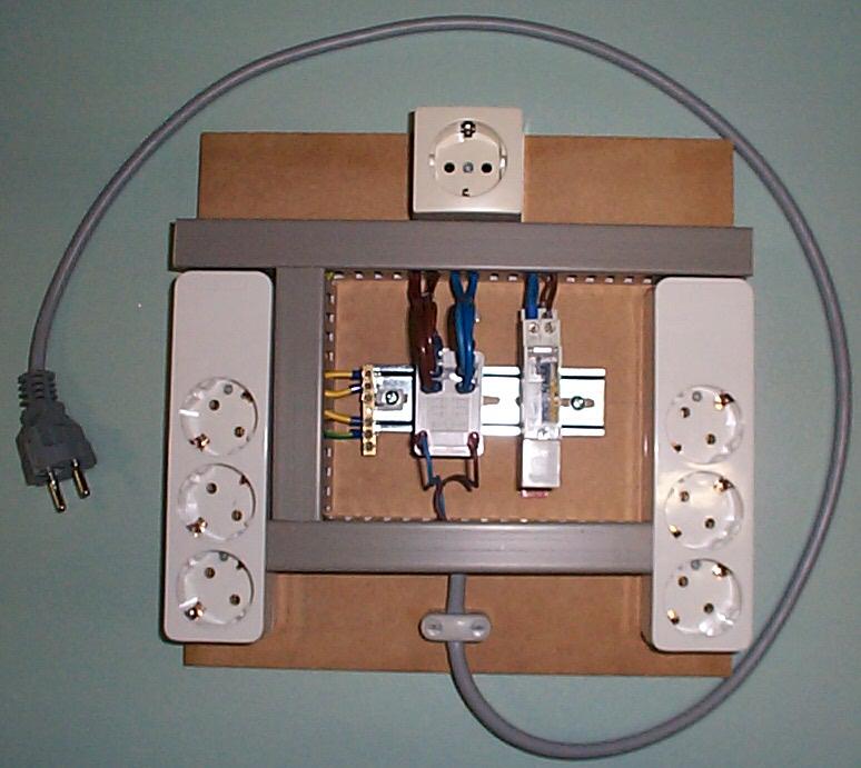 Schakelbord 6 voudig + kachel