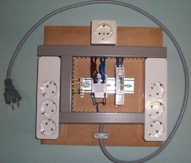 Schakelbord 6 voudig + kachel