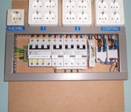 Schakelbord 8 voudig + kachel + continu