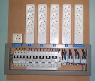 Schakelbord 12-16 voudig +kachel+continu