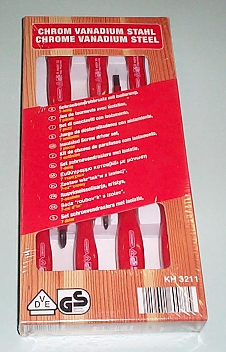 Schroevendraaierset 7 voudig geïsoleerd