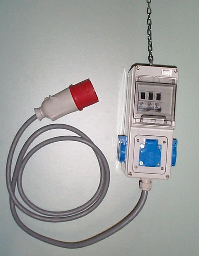 Verdeler 32A 5 polig - 6 x 220V C16