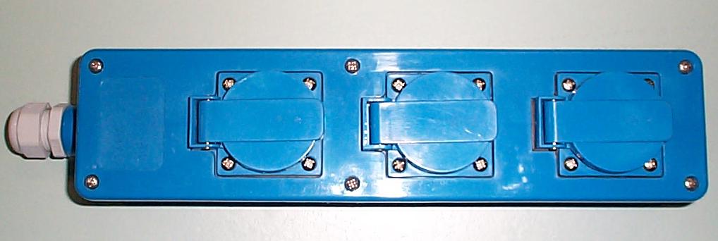 Tafelstopcontact los 3V IP44 blauw