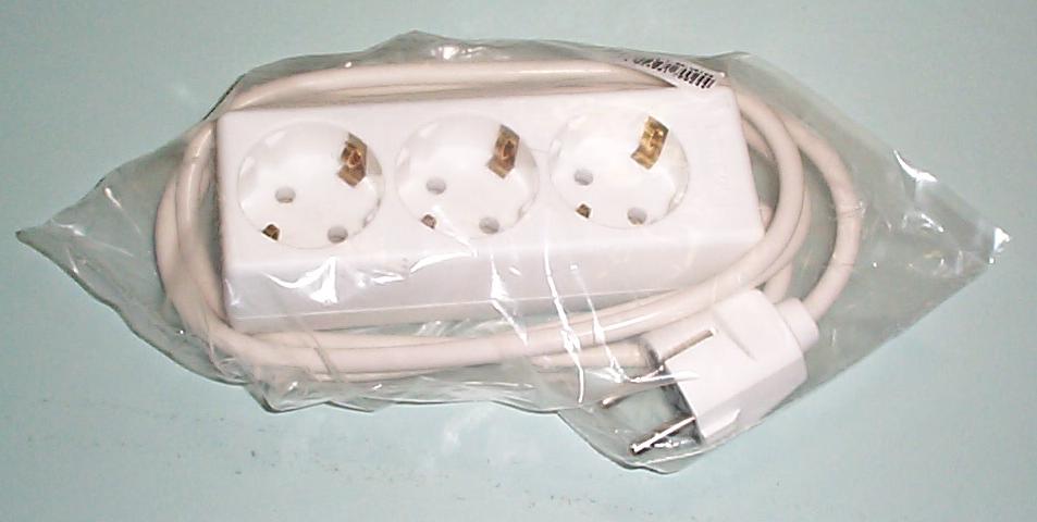 Tafelstopcontact 3 Voudig met snoer 1,5m