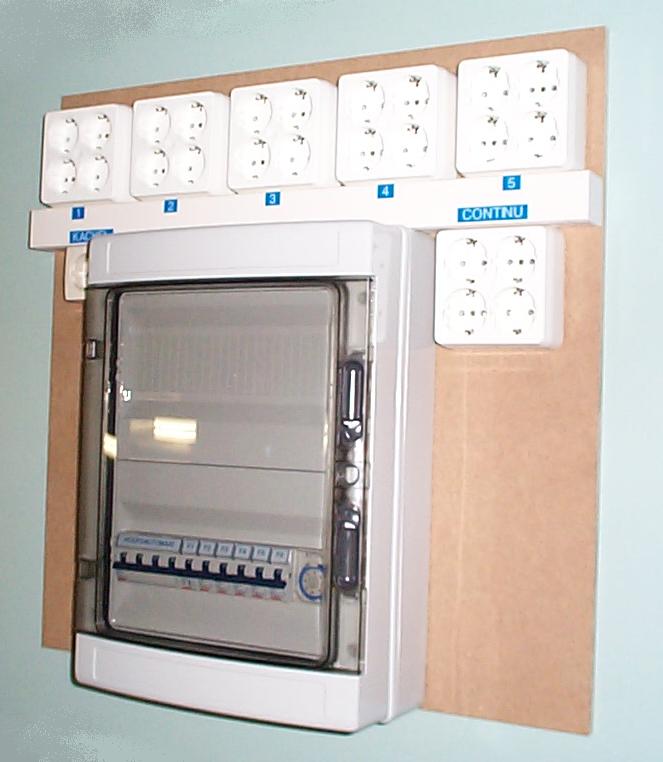 Klokkast 20 voudig + kachel + continu