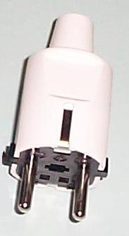 Stekker zacht PVC recht