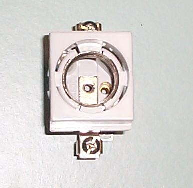 Zekeringhouder 1V DII Kunststof