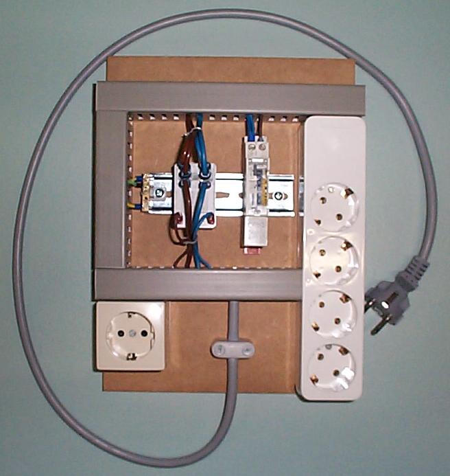 Schakelbord 4 voudig + kachel