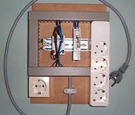 Schakelbord 4 voudig + kachel