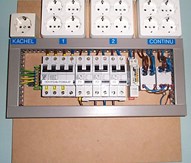 Schakelbord 8 voudig + kachel + continu