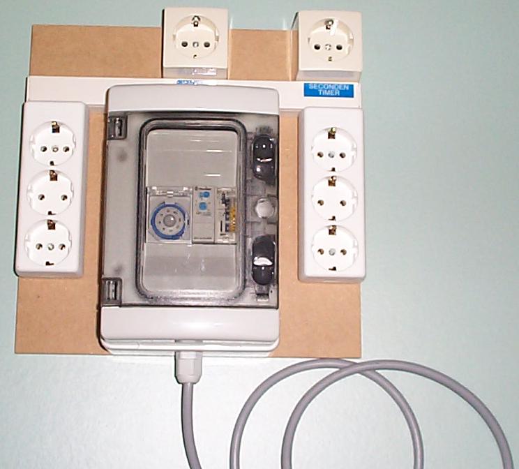 Klokkast 6V + secondentimer A + kachel