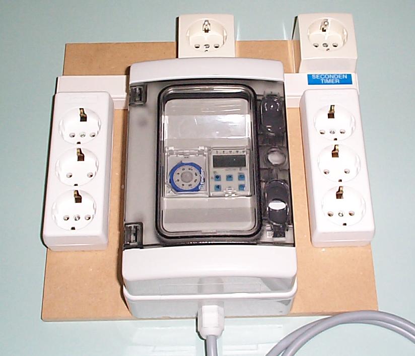 Klokkast 6V + secondentimer D + kachel