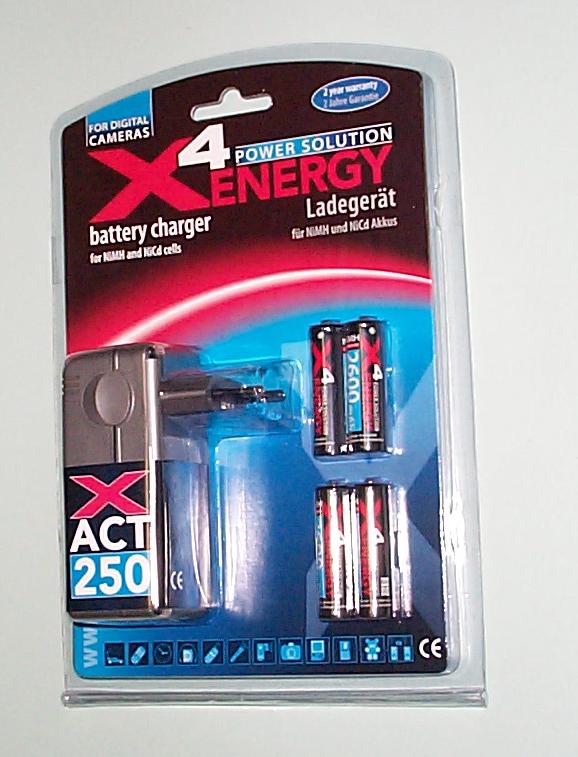 Oplaadbare batterijen met lader. 