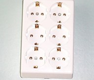 Tafelstopcontact 6V Wit