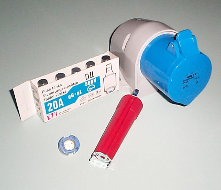 Ombouwset tbv Klokkast 6V(600W) Zekering